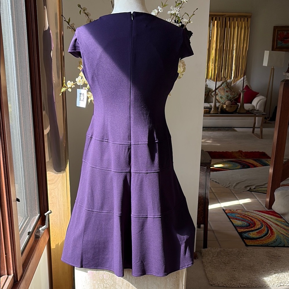 NWT Anne Klein Elegant Purple Women's Dress. Measurements are in photos. - Picture 3 of 14